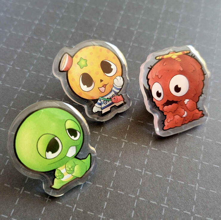 Yakuza Mascot Pins Yakuza Mascot Pins